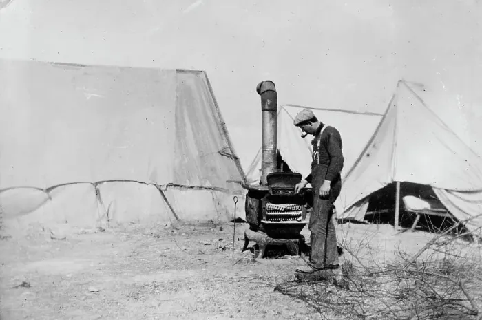 Framed Print : In Superior Camp - Mine strike, Pennsylvania, between c1910 and c1915. Creator: Bain News Service Framed Print : In Superior Camp - Mine strike, Pennsylvania, between c1910 and c1915. Creator: Bain News Service