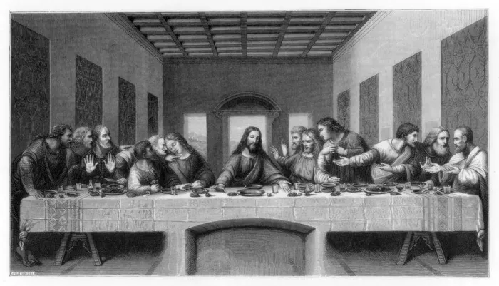 Framed Print : The Last Supper, 1498 (1870) Framed Print : The Last Supper, 1498 (1870)
