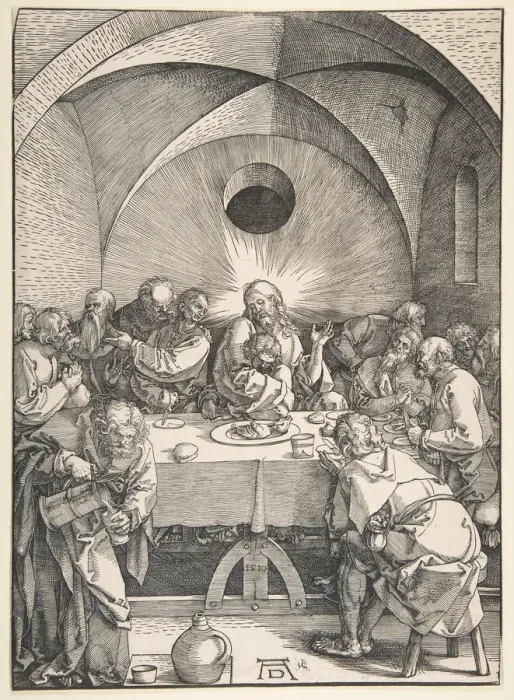 Framed Print : The Last Supper, 1510. Creator: Albrecht Durer Framed Print : The Last Supper, 1510. Creator: Albrecht Durer