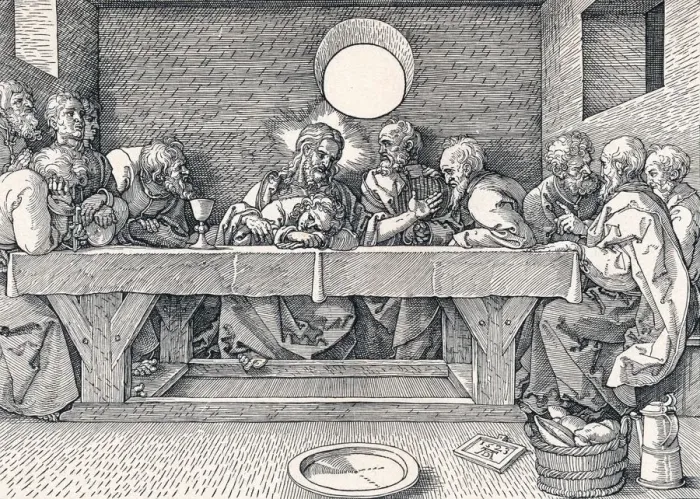Framed Print : The Last Supper, 1523 (1906). Artist: Albrecht Durer Framed Print : The Last Supper, 1523 (1906). Artist: Albrecht Durer