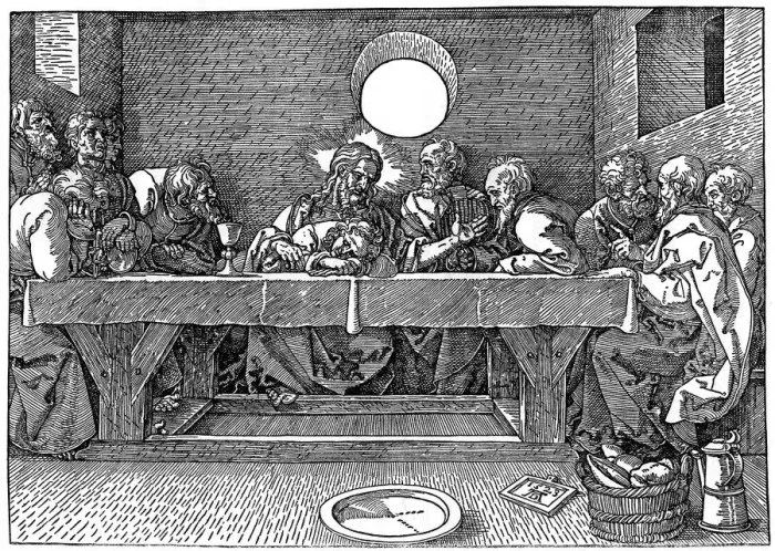 Framed Print : The Last Supper, 1523, (1936). Artist: Albrecht Durer Framed Print : The Last Supper, 1523, (1936). Artist: Albrecht Durer