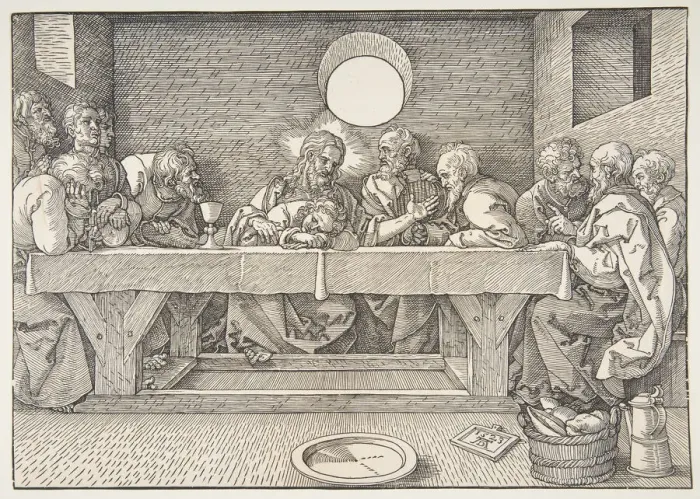 Framed Print : The Last Supper, 1523. Creator: Albrecht Durer Framed Print : The Last Supper, 1523. Creator: Albrecht Durer