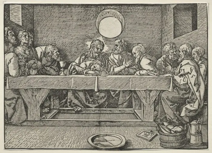 Framed Print : The Last Supper, 1523. Creator: Albrecht Dürer (German, 1471-1528) Framed Print : The Last Supper, 1523. Creator: Albrecht Dürer (German, 1471-1528)