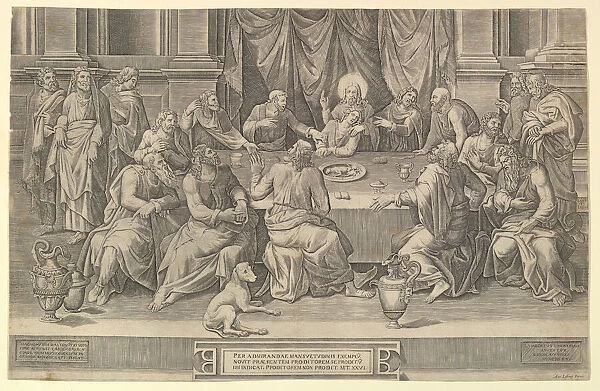The Last Supper, 1564. Creator: Gaspare Osello