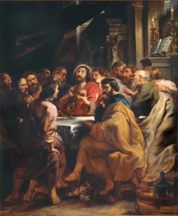 Framed Print : The Last Supper, 1631-1632. Creator: Rubens, Pieter Paul (1577-1640) Framed Print : The Last Supper, 1631-1632. Creator: Rubens, Pieter Paul (1577-1640)
