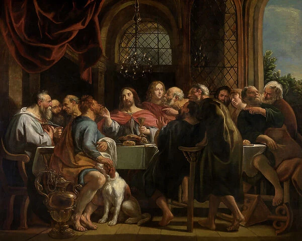 The Last Supper, 1654-1655. Creator: Jordaens, Jacob (1593-1678)