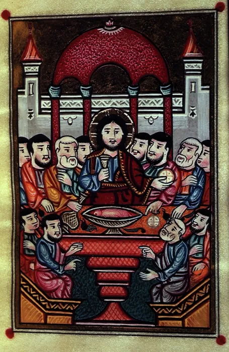 Framed Print : The Last Supper, 1695. Creator: Unknown Framed Print : The Last Supper, 1695. Creator: Unknown