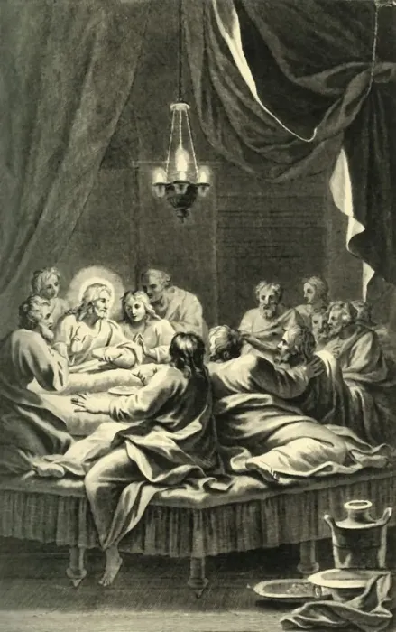 Framed Print : The Last Supper, 17th century, (1908). Creator: Unknown Framed Print : The Last Supper, 17th century, (1908). Creator: Unknown