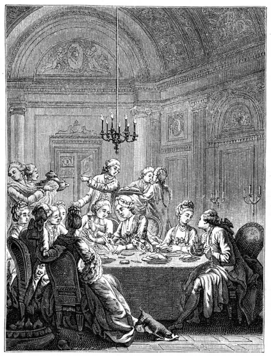 Framed Print : The Supper, (1885). Artist: Masquelier Framed Print : The Supper, (1885). Artist: Masquelier