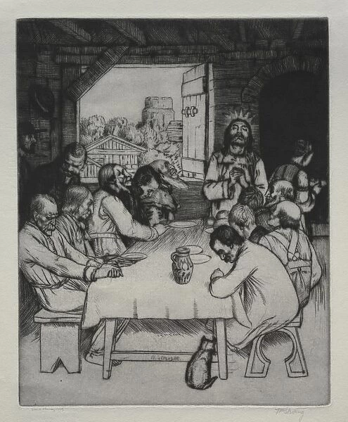The Last Supper, 1889. Creator: William Strang (British, 1859-1921)