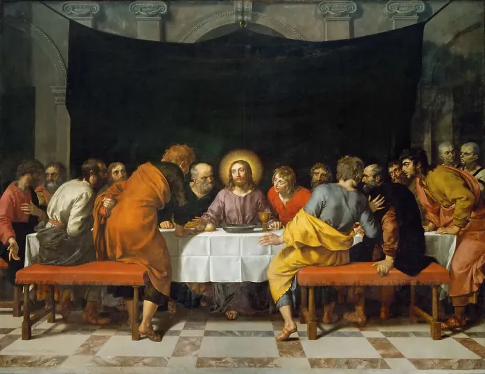 Framed Print : The Last Supper. Artist: Pourbus, Frans, the Younger (1569-1622) Framed Print : The Last Supper. Artist: Pourbus, Frans, the Younger (1569-1622)