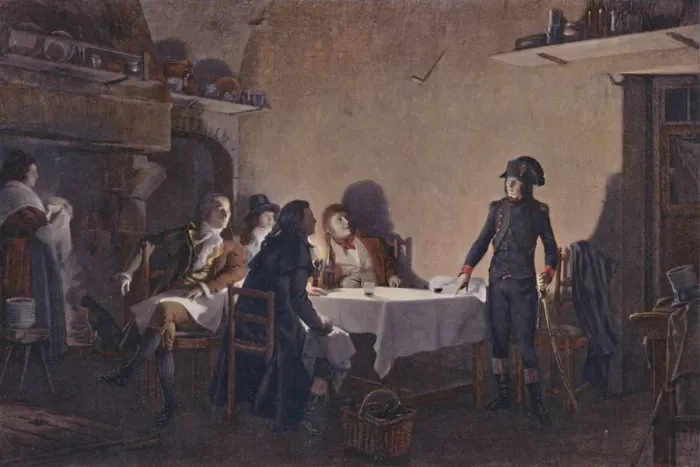 Framed Print : The Supper of Beaucaire, 1793, (1896) Framed Print : The Supper of Beaucaire, 1793, (1896)