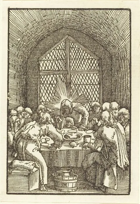 Framed Print : The Last Supper, c. 1513. Creator: Albrecht Altdorfer Framed Print : The Last Supper, c. 1513. Creator: Albrecht Altdorfer