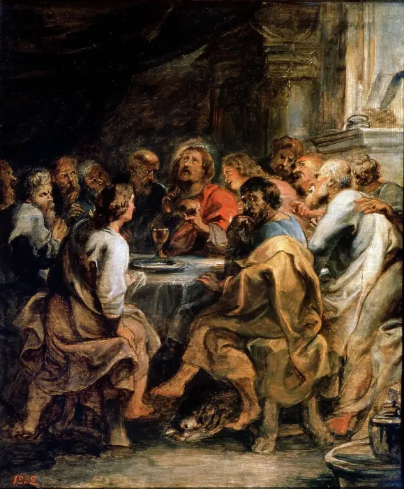 Framed Print : The Last Supper, c1630-1631. Artist: Peter Paul Rubens Framed Print : The Last Supper, c1630-1631. Artist: Peter Paul Rubens