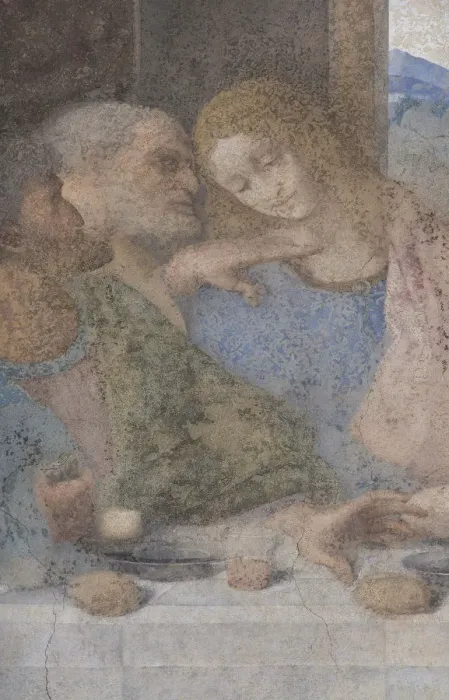 Framed Print : The Last Supper (Detail), 1495-1498