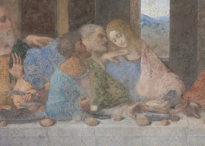 Framed Print : The Last Supper (Detail), 1495-1498 Framed Print : The Last Supper (Detail), 1495-1498