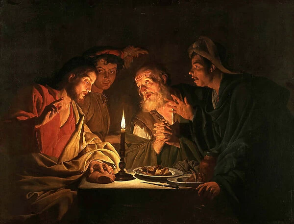 The Supper at Emmaus, ca 1635-1640. Creator: Stomer, Matthias (ca.1600-after 1650)
