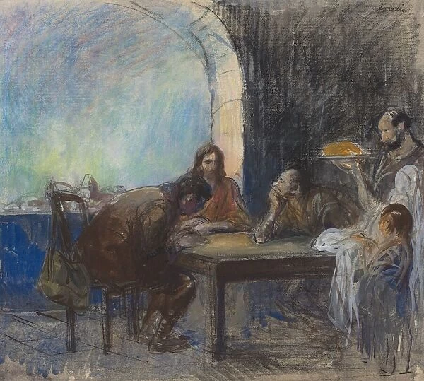 The Supper at Emmaus, possibly c. 1912  /  1913. Creator: Jean Louis Forain