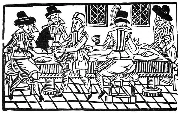 A supper party, early 17th century, (1893)
