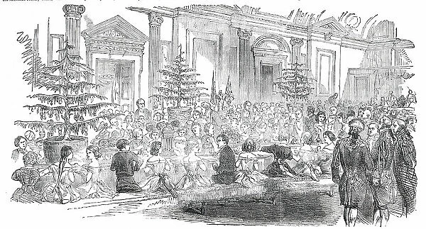 The Supper Room - New Year's Eve at the Mansion-House, [London], 1850. Creator: Unknown