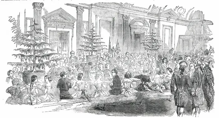 Framed Print : The Supper Room - New Year's Eve at the Mansion-House, [London], 1850. Creator: Unknown