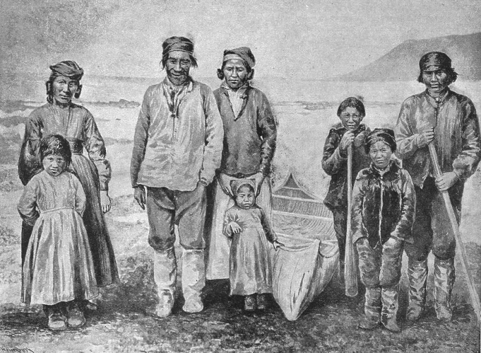 Framed Print : The Supposed New Tribe of Indians (Montagnais) in Labrador. 1891. Creator: Unknown Framed Print : The Supposed New Tribe of Indians (Montagnais) in Labrador. 1891. Creator: Unknown