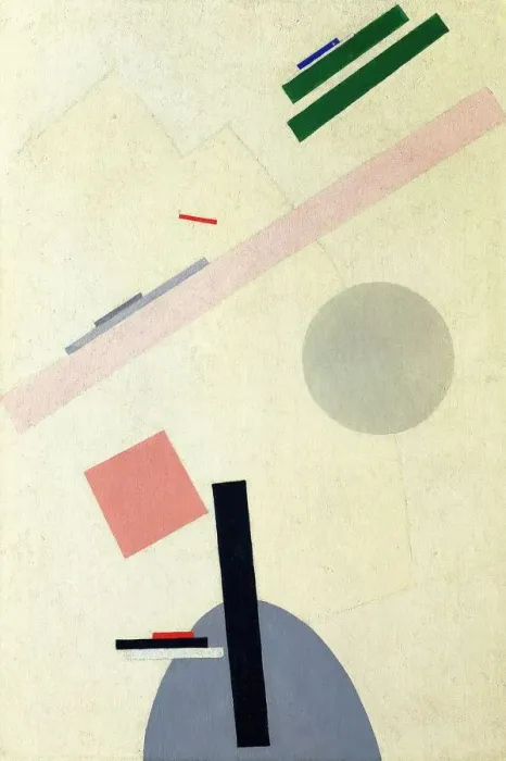Framed Print : Suprematist Composition. Artist: Malevich, Kasimir Severinovich (1878-1935)