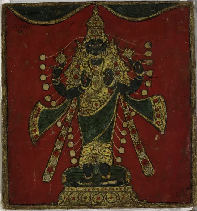 Framed Print : The Supreme Being of Hindu Cosmology, 1800. Creator: Anon Framed Print : The Supreme Being of Hindu Cosmology, 1800. Creator: Anon