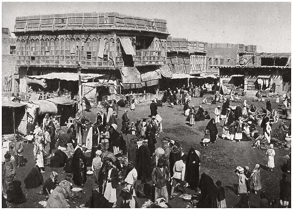 The Suq al Dijaj market, Basra, Iraq, 1925. Artist: A Kerim