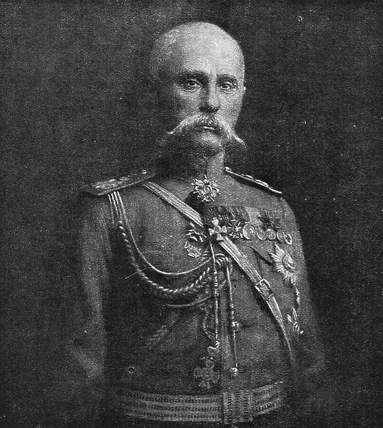 Sur le front Russe; Le general Letchitsky, commandant l'armee russe au Sud du Dniester, 1916. Creator: Unknown