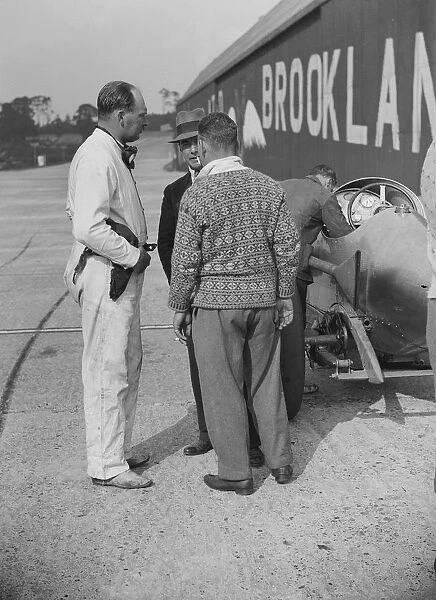 Surbiton Motor Club race meeting, Brooklands, Surrey, 1928. Artist: Bill Brunell