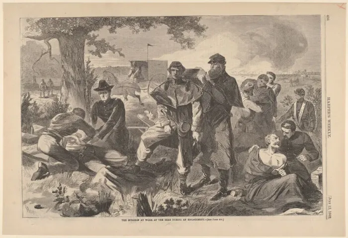 Framed Print : The Surgeon at Work at the Rear During an Engagement (Harpers Weekly, Vol Framed Print : The Surgeon at Work at the Rear During an Engagement (Harpers Weekly, Vol