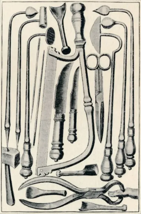 Framed Print : Surgical Instruments, 1639, (1903) Framed Print : Surgical Instruments, 1639, (1903)