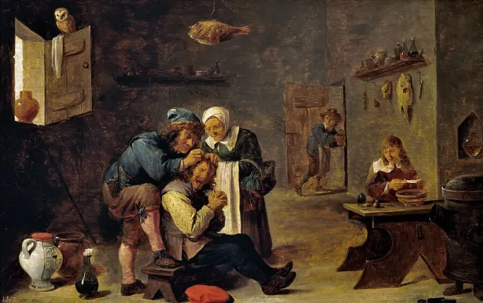 Framed Print : A Surgical Operation, 17th century. Creator: Teniers, David, the Younger (1610-1690) Framed Print : A Surgical Operation, 17th century. Creator: Teniers, David, the Younger (1610-1690)