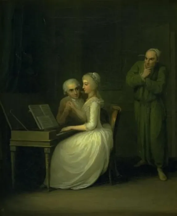 Framed Print : The surprise, 1785. Creator: Erik Pauelsen Framed Print : The surprise, 1785. Creator: Erik Pauelsen