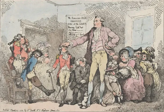 Framed Print : The Surprising Irish Giant of St. Jamess Street, March 27, 1785. March 27, 1785 Framed Print : The Surprising Irish Giant of St. Jamess Street, March 27, 1785. March 27, 1785