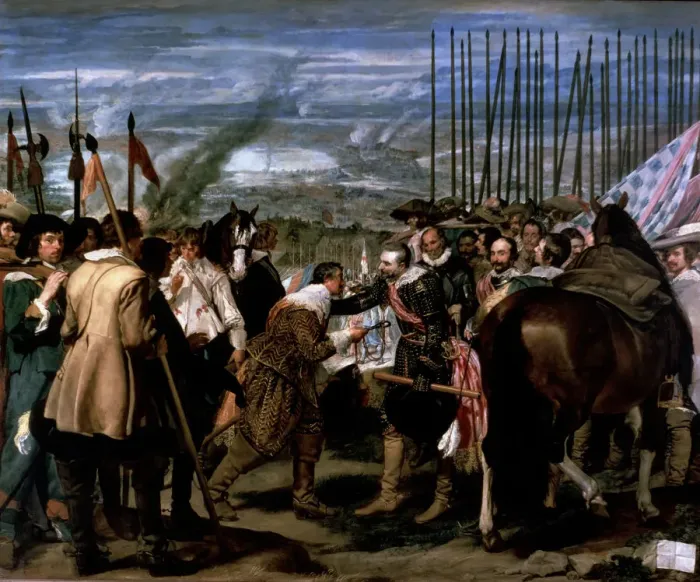 Framed Print : The Surrender of Breda, by Diego Velazquez, between 1634-1635 Framed Print : The Surrender of Breda, by Diego Velazquez, between 1634-1635