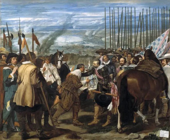 Framed Print : The Surrender of Breda (Las lanzas), 1635. Artist: Velazquez, Diego (1599-1660) Framed Print : The Surrender of Breda (Las lanzas), 1635. Artist: Velazquez, Diego (1599-1660)