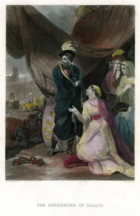 Framed Print : The Surrender of Calais, (19th century). Artist: JC Armytage Framed Print : The Surrender of Calais, (19th century). Artist: JC Armytage