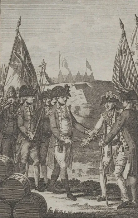 Framed Print : The Surrender of Earl Cornwallis (Lieutenant General of the British Army in North Am Framed Print : The Surrender of Earl Cornwallis (Lieutenant General of the British Army in North Am