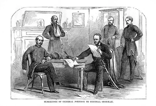 Surrender of General Johnston to General Sherman, 26 April 1865, (1872)