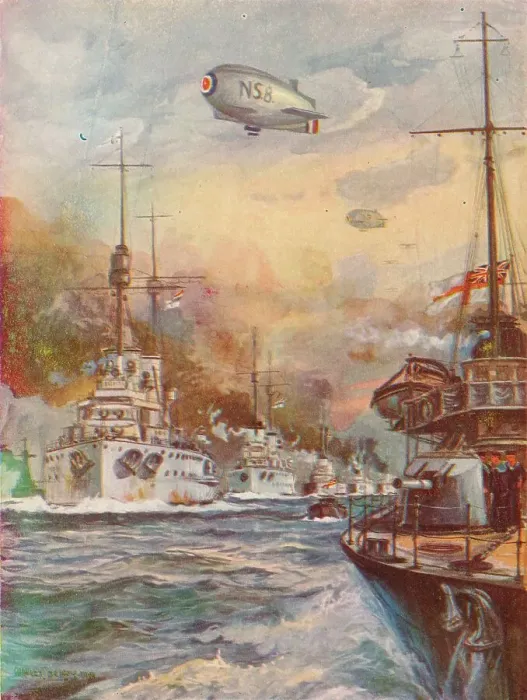 Framed Print : The Surrender of the German High Seas Fleet, 1918 (1919). Artist: Charles John De Lacy Framed Print : The Surrender of the German High Seas Fleet, 1918 (1919). Artist: Charles John De Lacy
