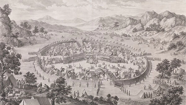 The Surrender of the Khan of Badakhsan, 1772. Creator: Pierre Philippe Choffard