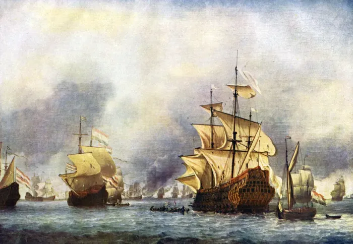 Framed Print : The Surrender of the Prince Royal. c1650-1700Artist: Willem van de Velde the Younger Framed Print : The Surrender of the Prince Royal. c1650-1700Artist: Willem van de Velde the Younger