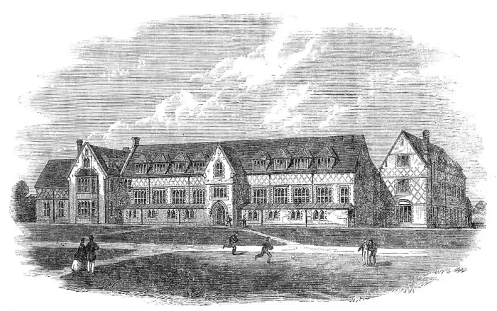 Framed Print : The Surrey County School, Cranley, near Guildford, 1865. Creator: Unknown Framed Print : The Surrey County School, Cranley, near Guildford, 1865. Creator: Unknown