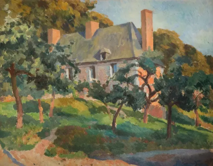 Framed Print : A Surrey House, 1927-28. Creator: Roger Fry Framed Print : A Surrey House, 1927-28. Creator: Roger Fry