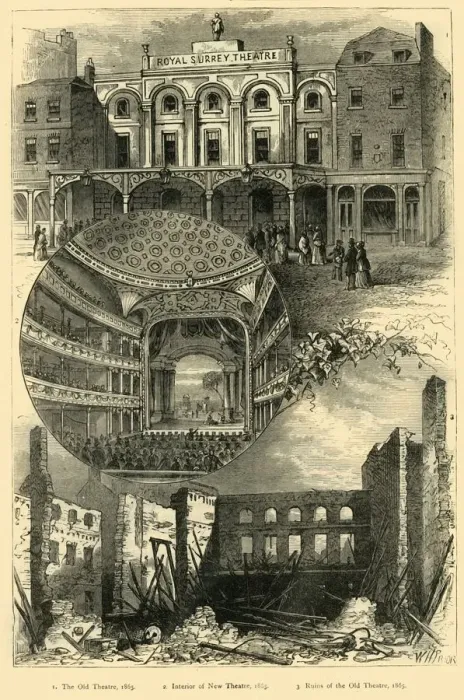 Framed Print : The Surrey Theatre, (c1878). Creator: Unknown Framed Print : The Surrey Theatre, (c1878). Creator: Unknown
