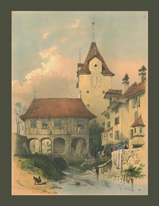 Framed Print : Sursee, Lucerne. Creator: HDG Framed Print : Sursee, Lucerne. Creator: HDG
