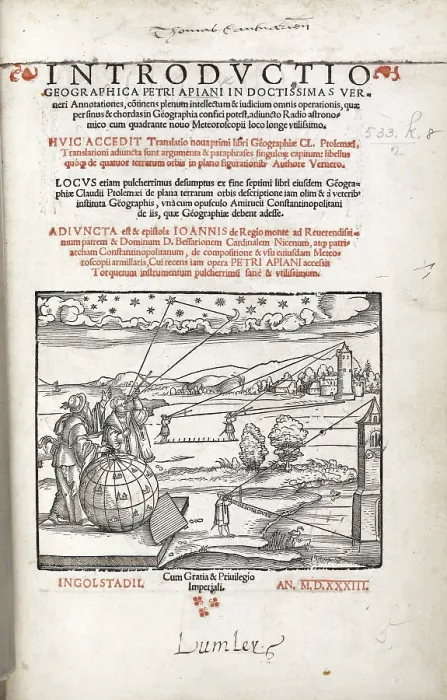 Framed Print : Surveying, 1533. Creator: Unknown Framed Print : Surveying, 1533. Creator: Unknown