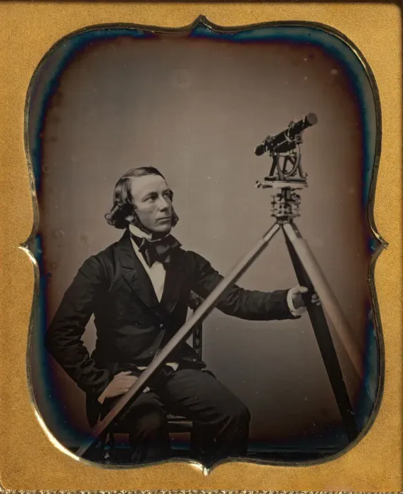 Framed Print : Surveyor, ca. 1854. Creator: Unknown